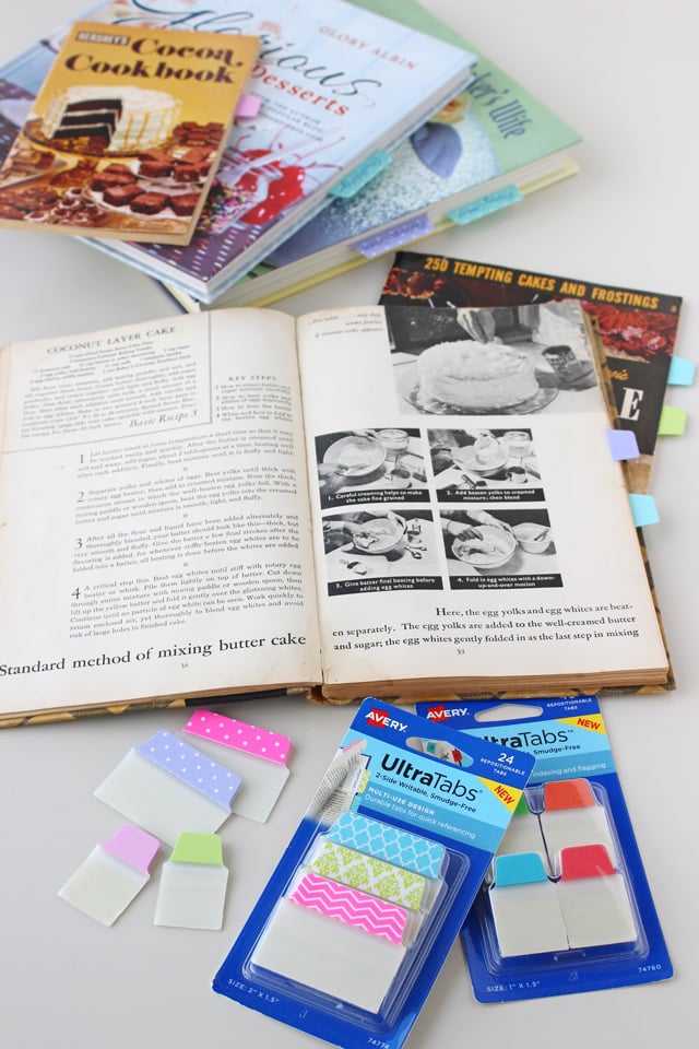 How to organize vintage cookbooks and recipes