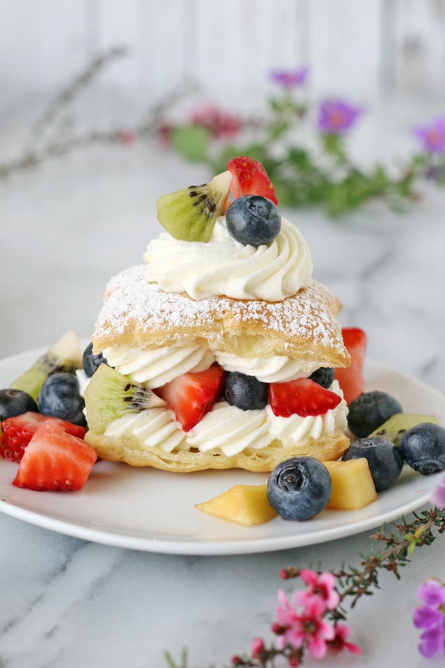 Lemon Berry Cream Puffs