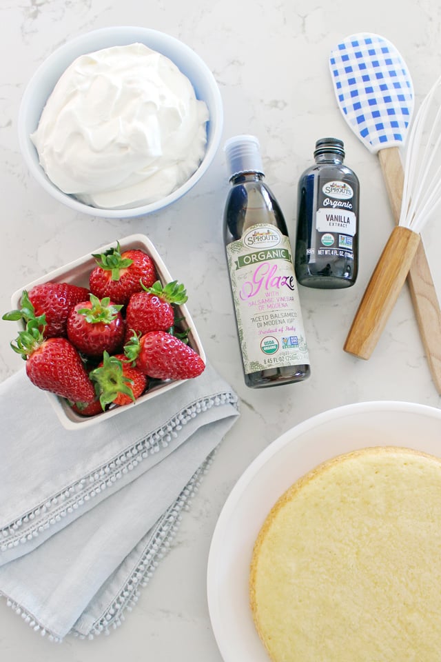 Strawberry Balsamic Shortcake Cake - The BEST strawberry shortcake you've ever had!