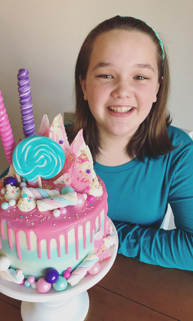 Candy Explosion Birthday Cake