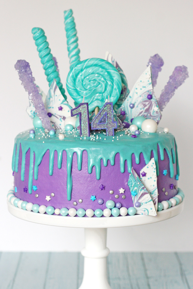 Drip Birthday Cake