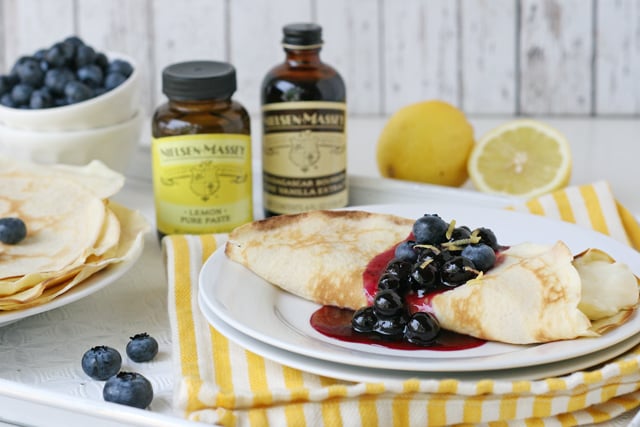 Lemon Blueberry Crepes Recipe - So flavorful and delicious!