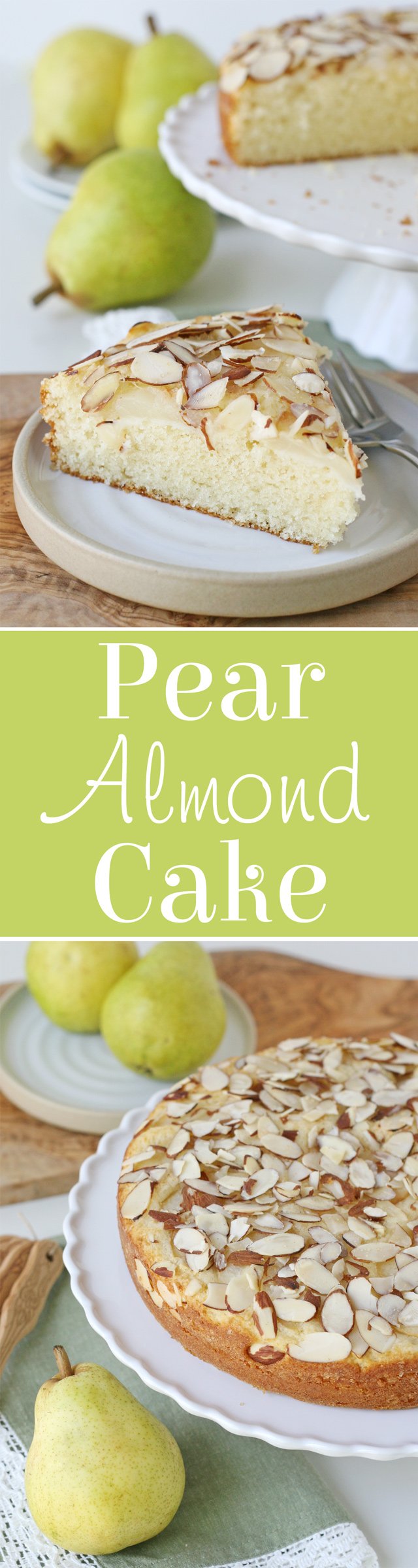 Pear Almond Cake Recipe