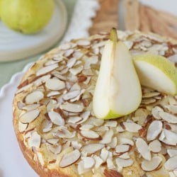 Easy, one-layer Pear Almond Cake recipe