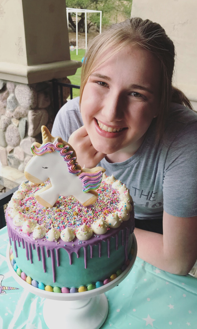 Unicorn Sprinkle Birthday Cake