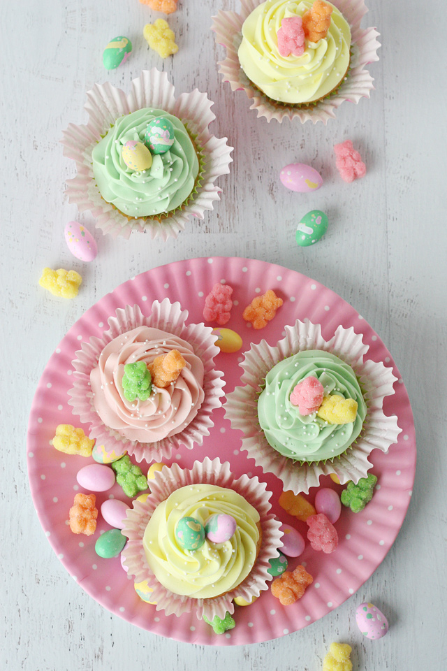 Easter Candy Cupcakes