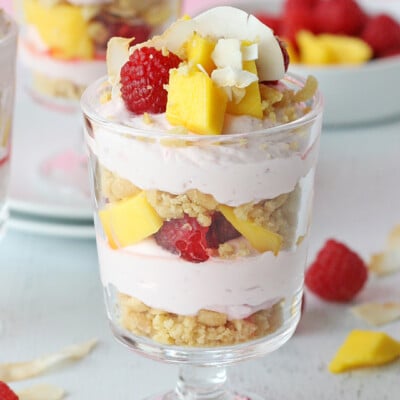 Raspberry Mango Trifle