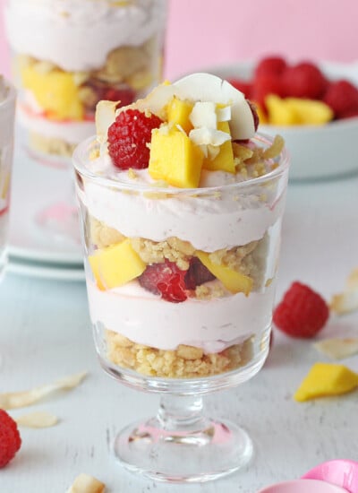 Raspberry Mango Trifle