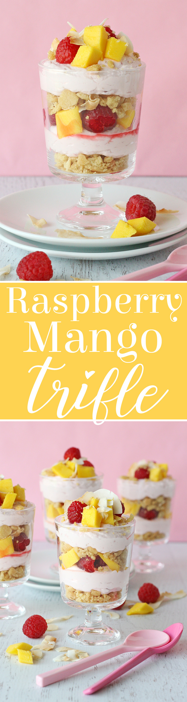 Raspberry Mango Trifle