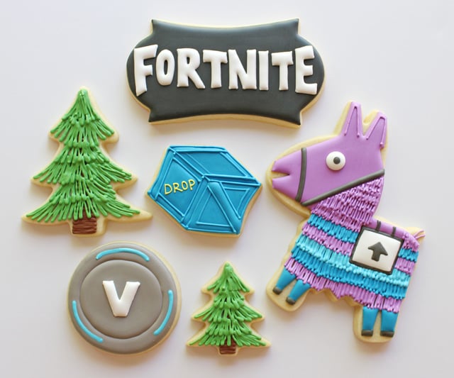 Fortnite Birthday Cookies