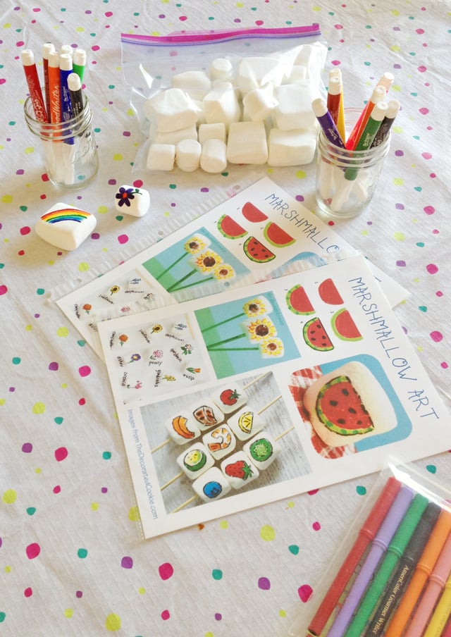 Marshmallow Art for Kids