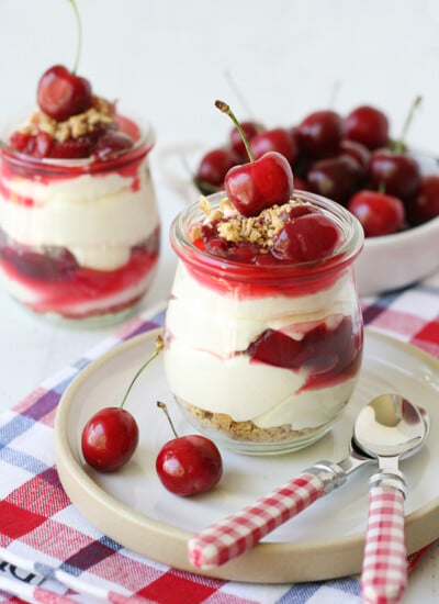 No Bake Cherry Cheesecake