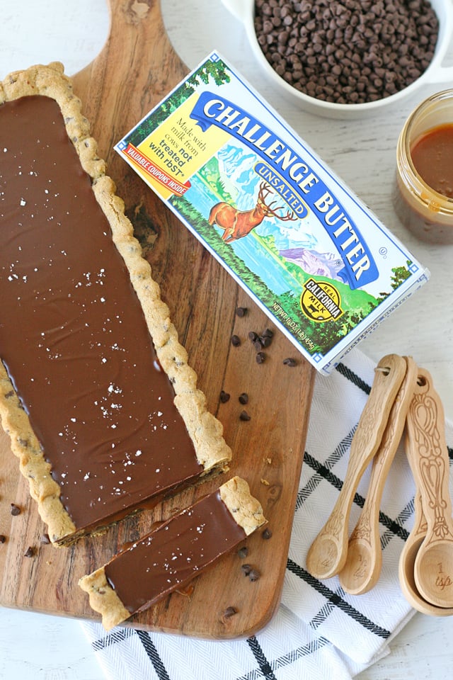 Chocolate Chip Salted Caramel Tart