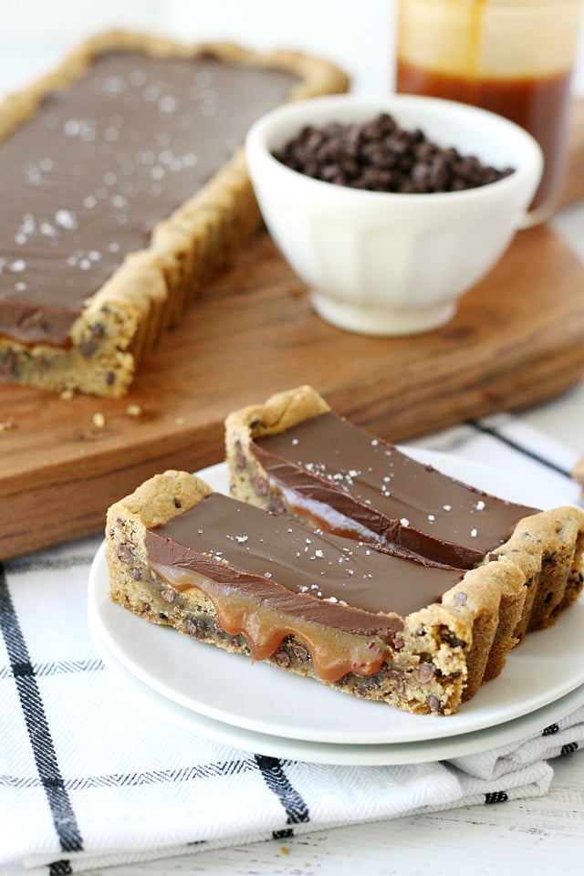 Chocolate Chip Caramel Tart