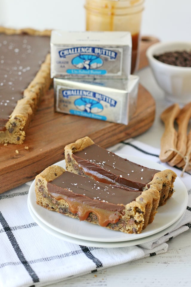 Chocolate Chip Salted Caramel Tart