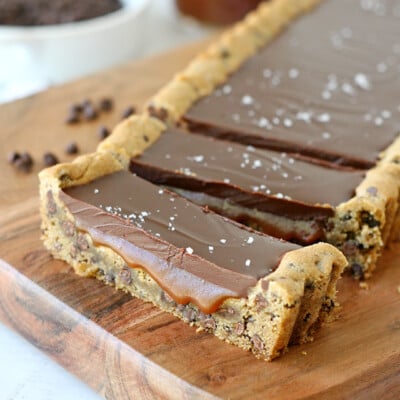 Chocolate Chip Salted Caramel Tart