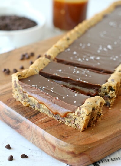 Chocolate Chip Salted Caramel Tart