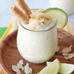 Coconut Lime Cheesecake Mousse