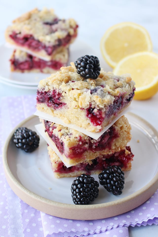 Blackberry Crumb Bars