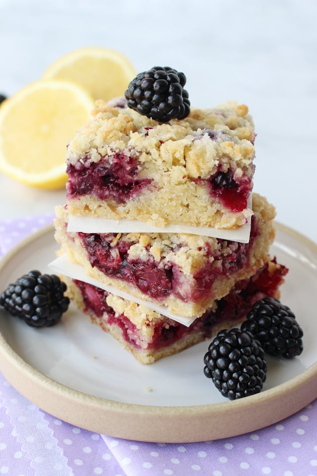 Blackberry Crumb Bars