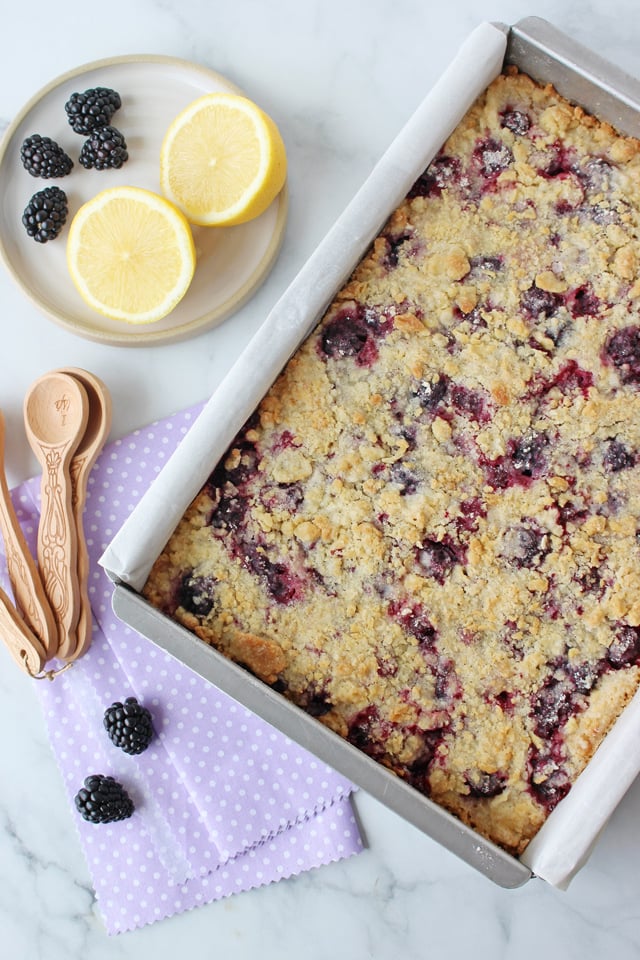 Blackberry Crumb Bars