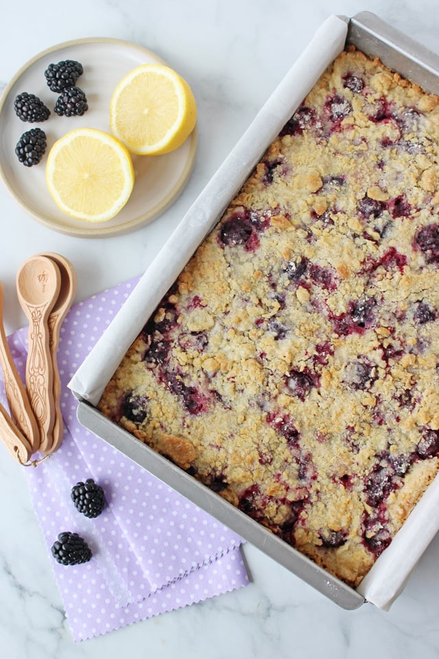 Blackberry Crumb Bars