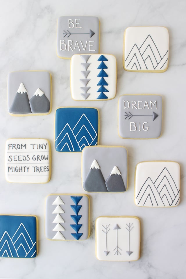 Modern Baby Shower Cookies