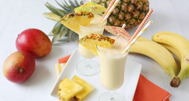 Tropical fruit smoothie