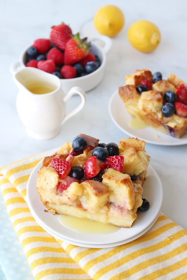 Lemon Berry Bread Pudding