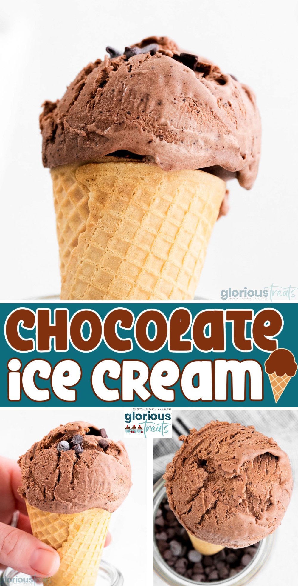 Easy Homemade Chocolate Ice Cream Recipe - Glorious Treats