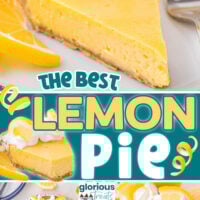 Pinterest pin for lemon pie